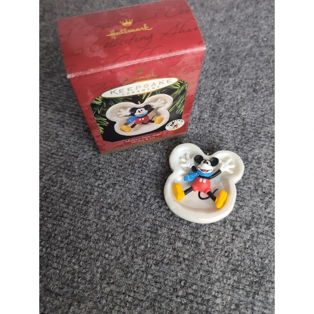 Hallmark Keepsake 1997 Disney Mickey's Snow Angel Mickey & Co Christmas Ornament
